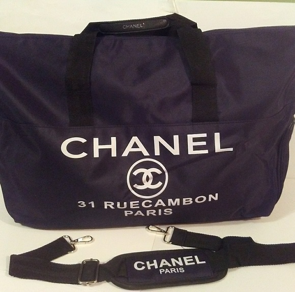 CHANEL Handbags - Chanel Nylon Duffle/Travel/Gym Bag VIP
